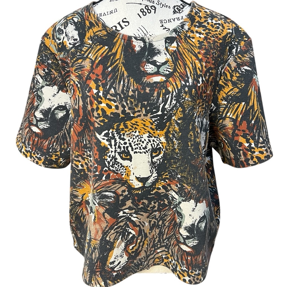 H&M Vintage Jungle Cat boxy sweatshirt